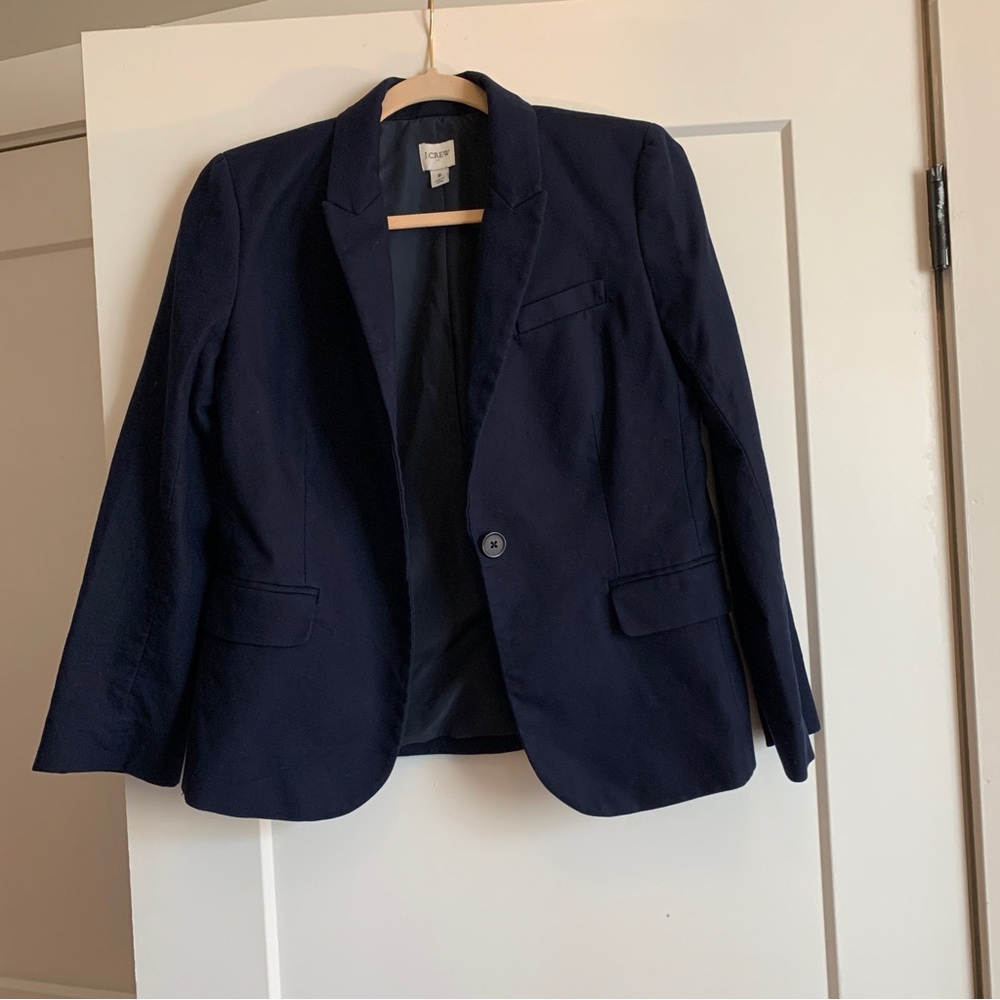 J.Crew Blazer - Sz 8 - Navy Blue